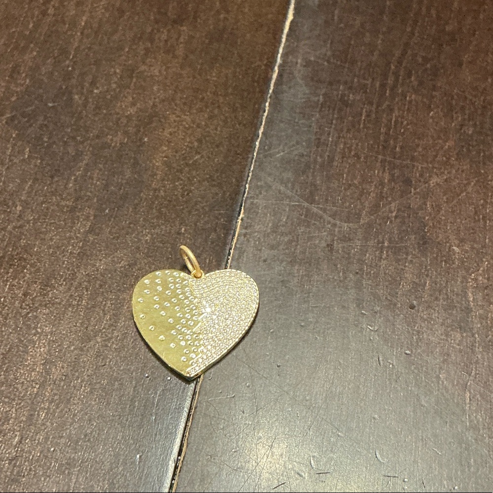 Gold Heart Pendant by Love Poppy